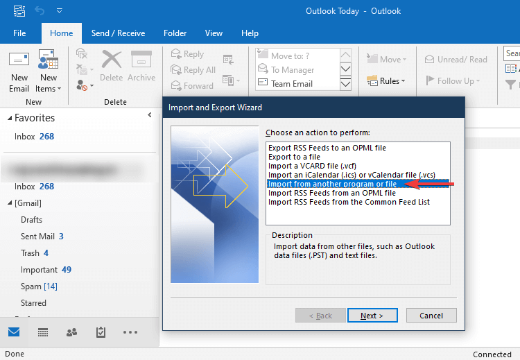 import from other file or program