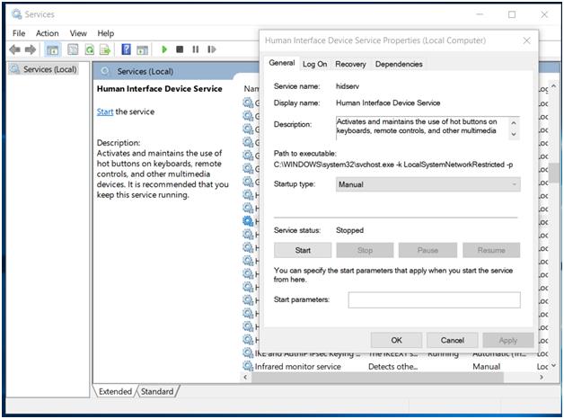 keyboard shortcut is not working