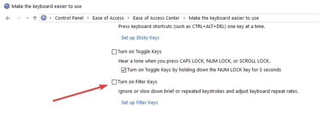 make the keyboard easier to use