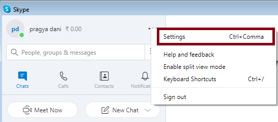 unblock someone on skype
