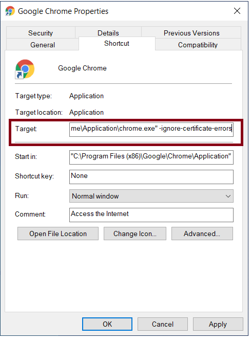 this connection is not private