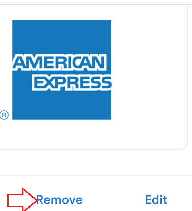 Click card and remove it
