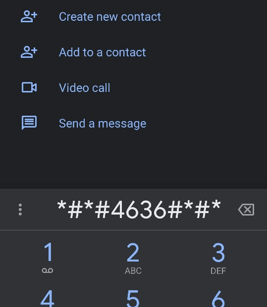 Dialer of Android Phone