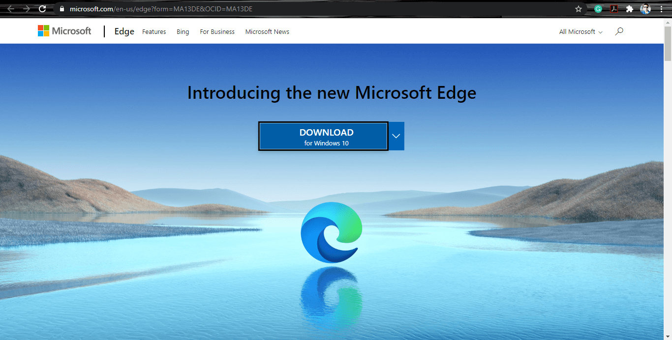 Download Edge for Windows 10