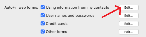 Edit Aurofill Category name