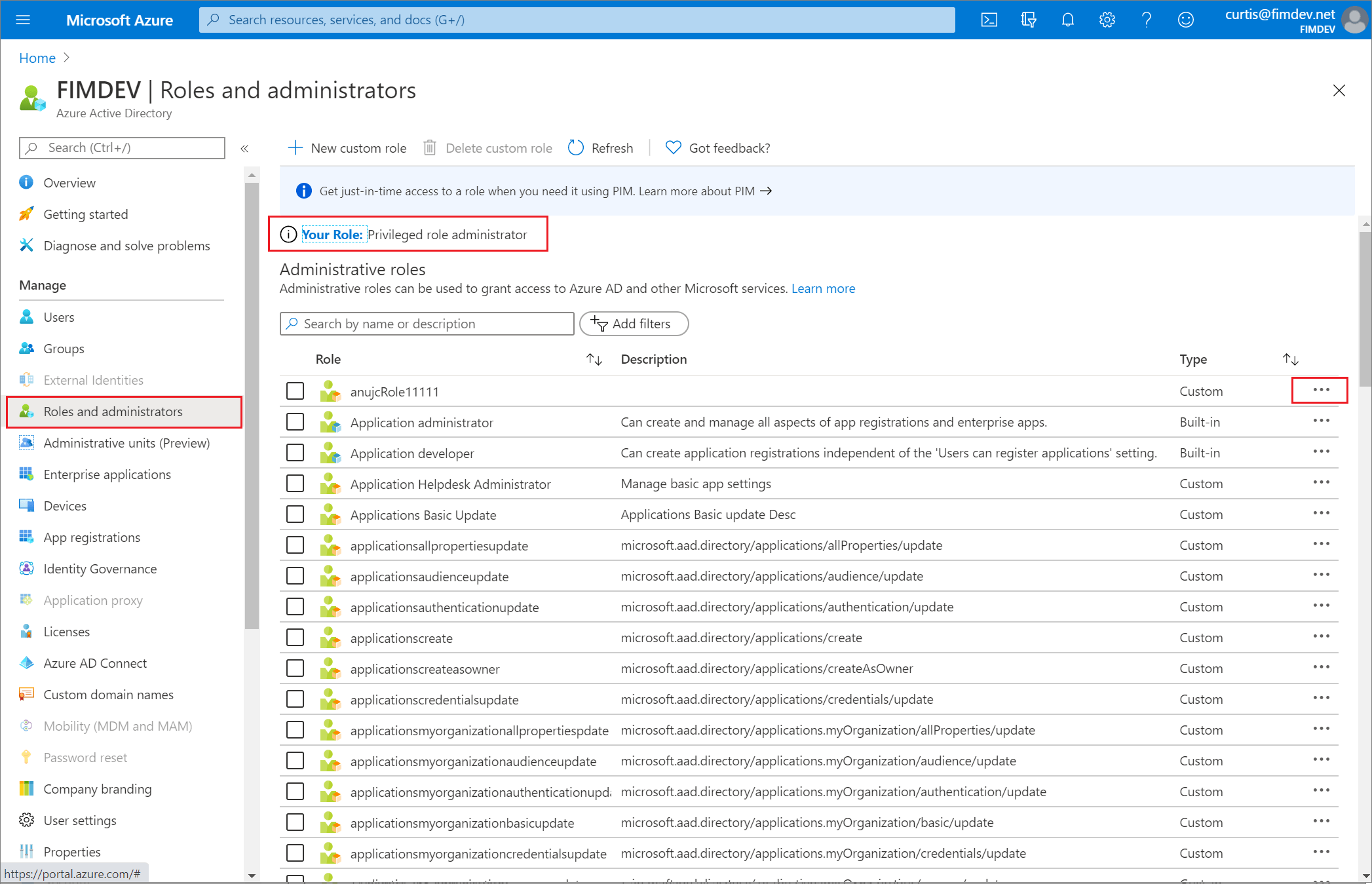 How to view roles in azure active directory-Microsoft Universal Print