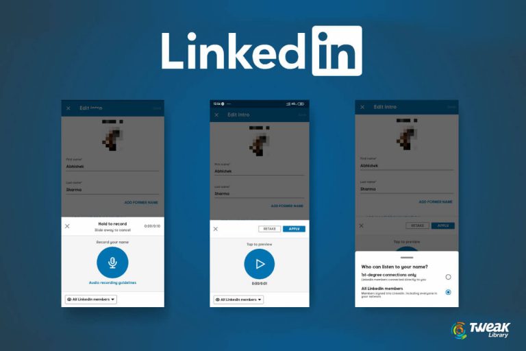 Record And Display Your Name Pronunciation On LinkedIn