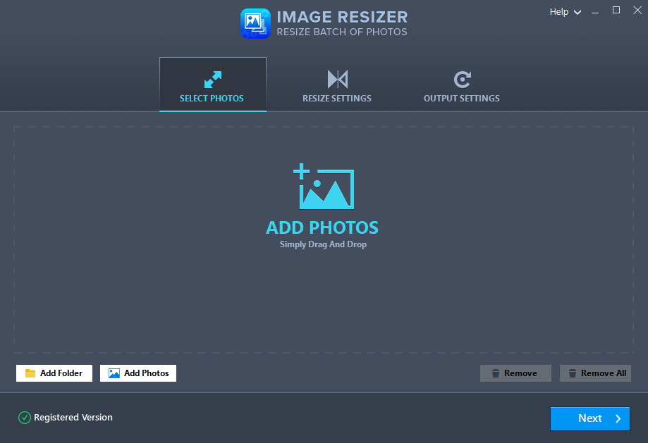 Start Flipping & Resizing the Image Files With Image Resizer