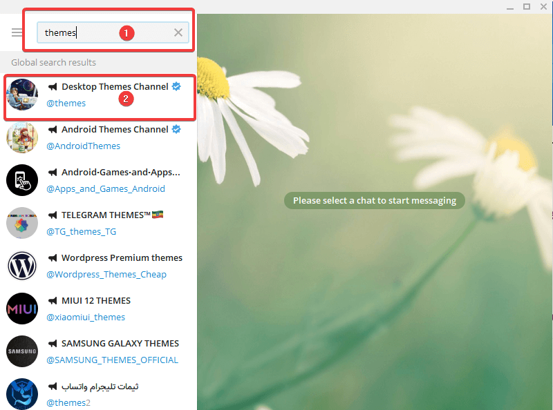 Telegram Desktop Theme