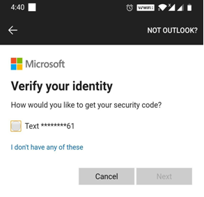 Verify your identity