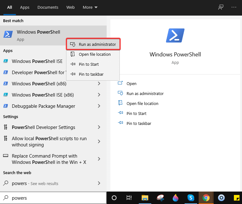 Windows Powershell - Run as Administrator