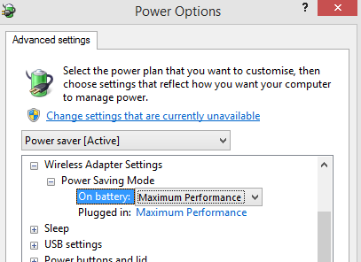 Wireless Adapter Settings