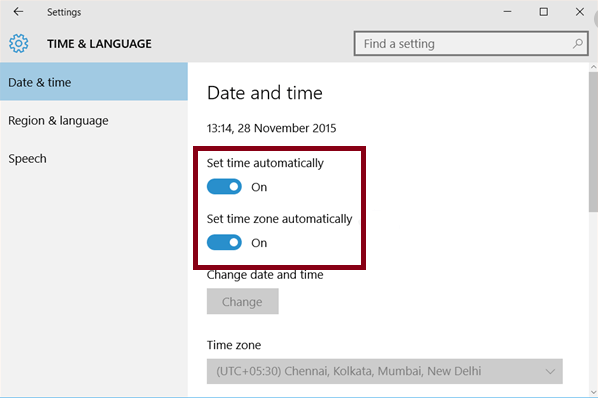 check Date and TIme