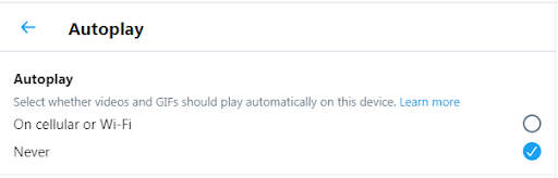 check mark the option of autoplay