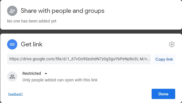 Shareable link
