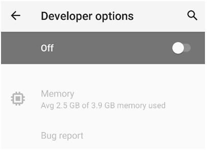 untick developer option