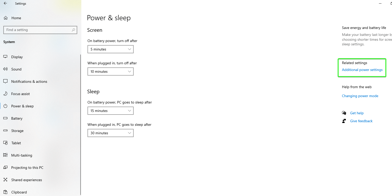 windows 10 sleep mode not working