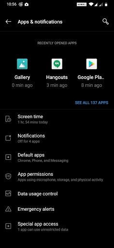 Apps & notifications