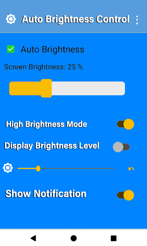 Auto Brightness Control