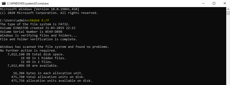 Command Prompt WIndow 1