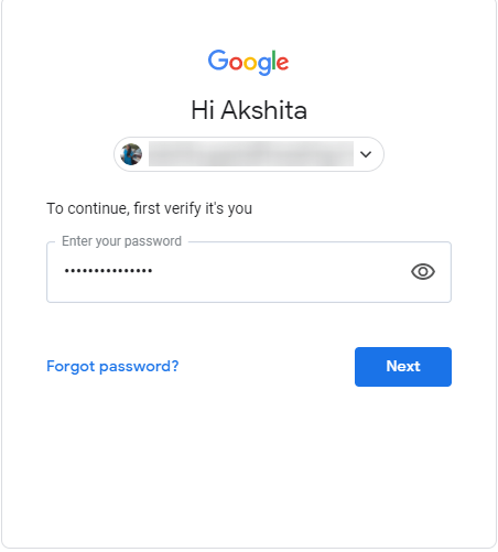 Gmail Password