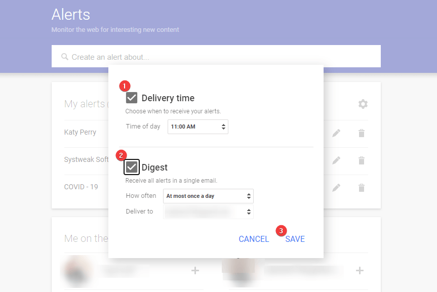How to Customize Google Alert options