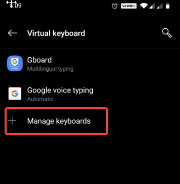 Manage Keyboards