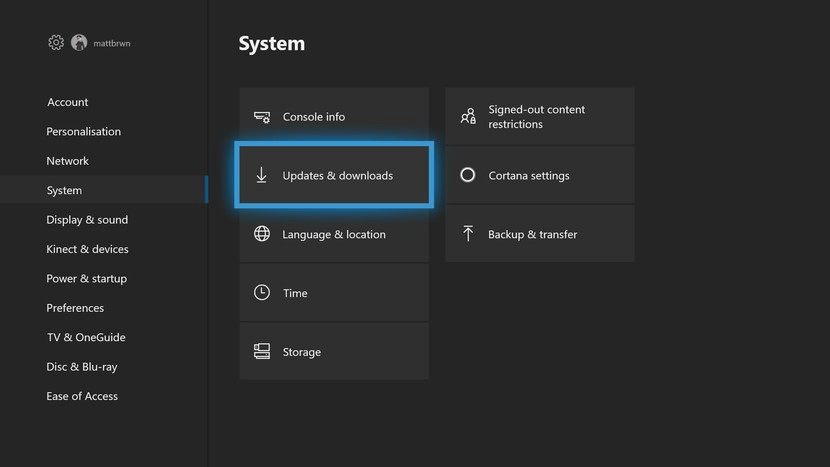 Manually Update Xbox One