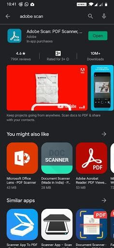Open google Play Store