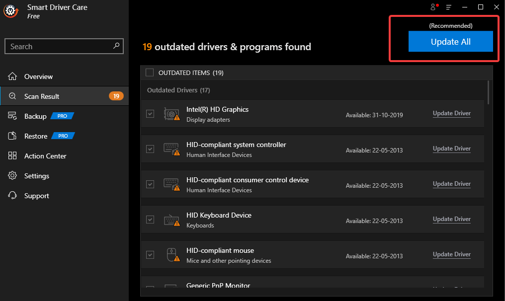 Smart Driver Care - Update All