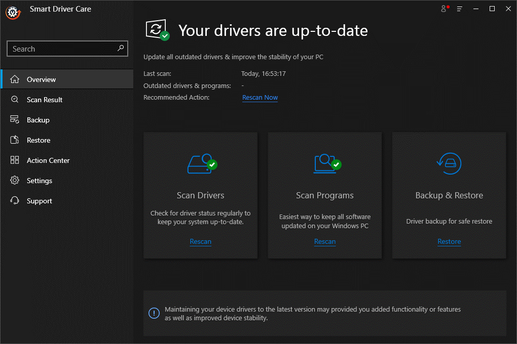 Your Drivers are Up-to-date