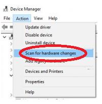 device manager hardware changes
