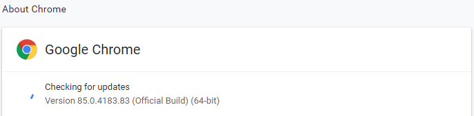 Check for Chrome Speed Update