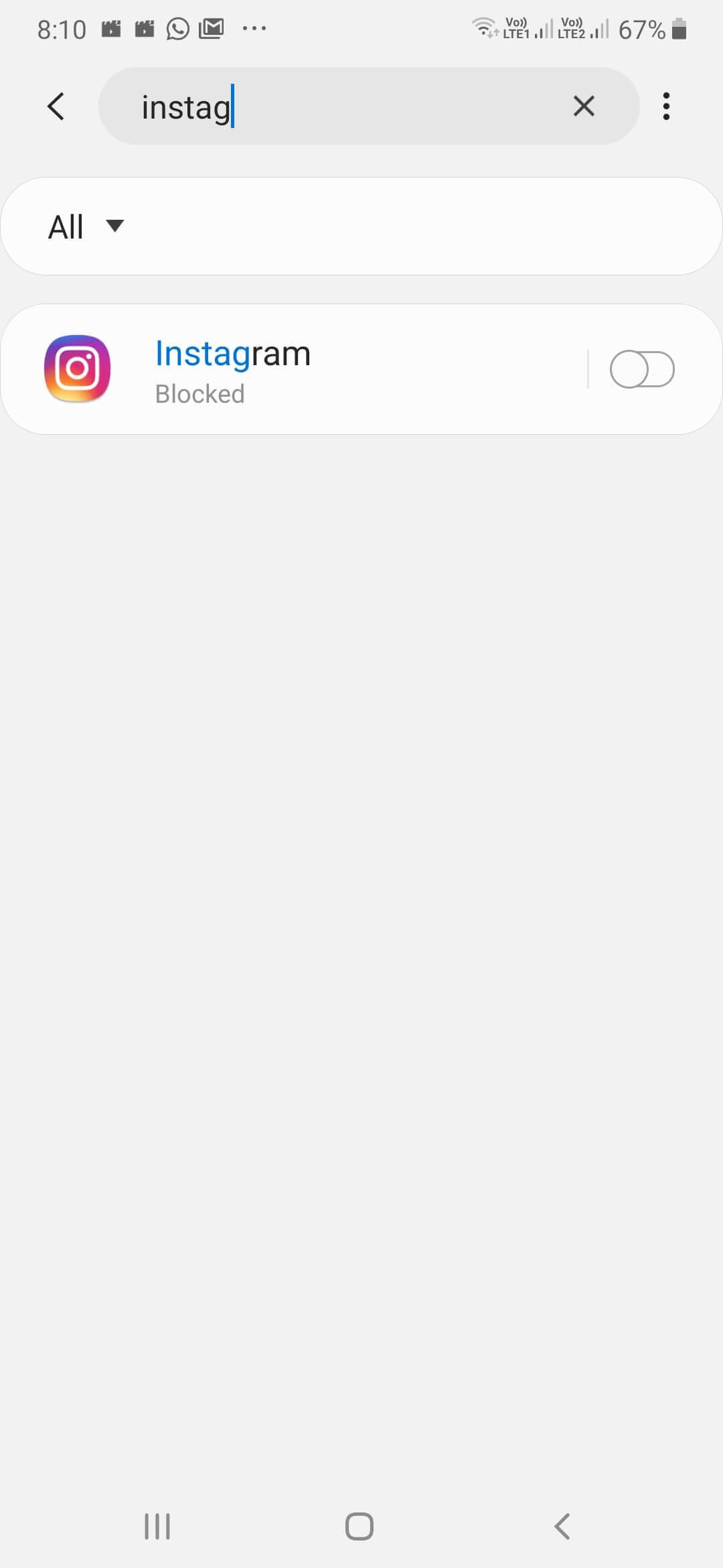 Disable social media notification