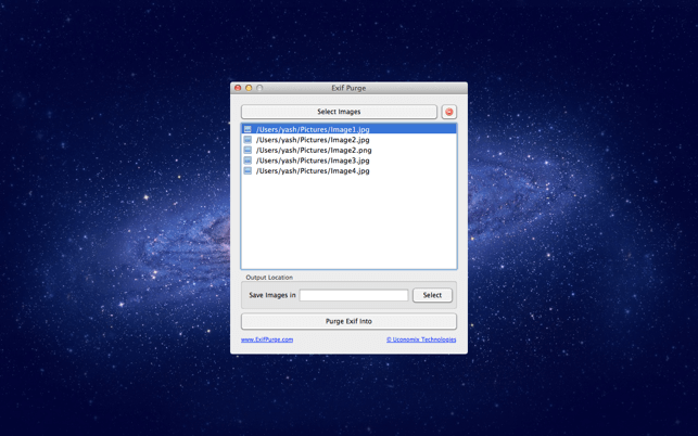 EXIFPurge - Exif Editor for Mac