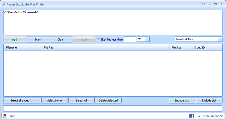Puran Duplicate File Finder