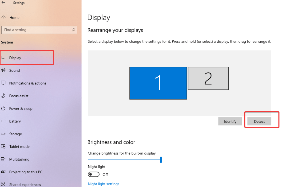 Rearrange Display on Windows 10
