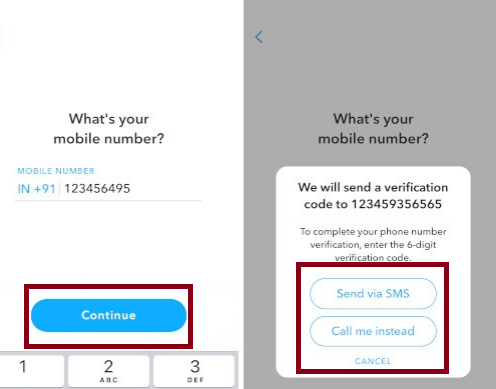 Reset snapchat account