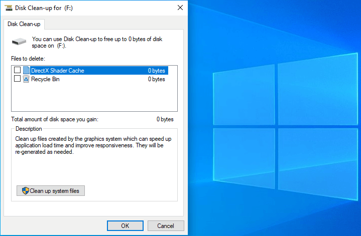 disk cleanup