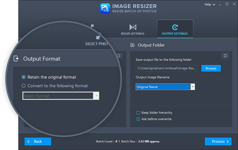 how to resize a photo