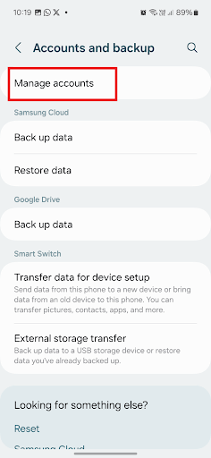manage my account