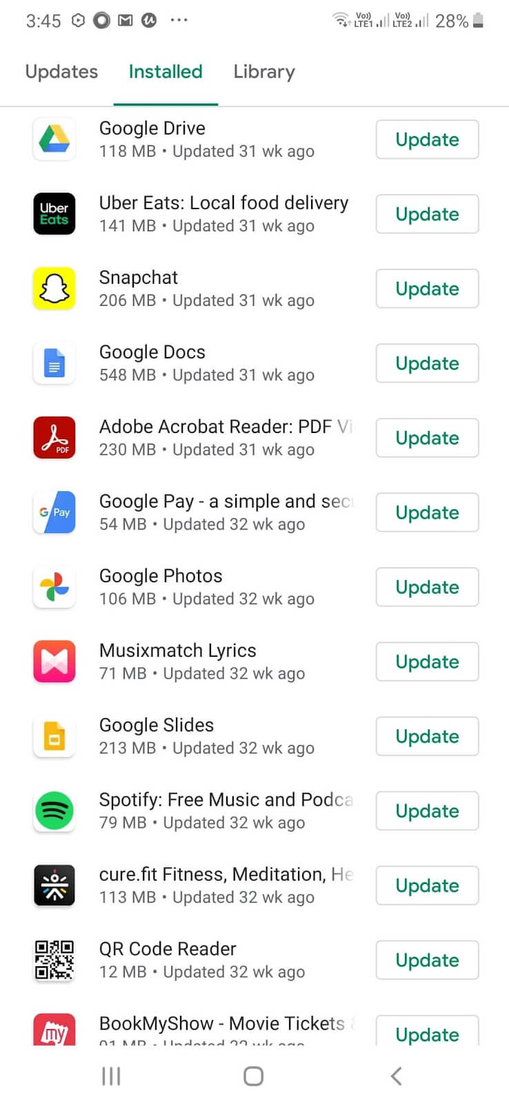 Android Device Responding