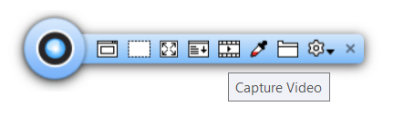 Capture Video option on Tweakshot Bar
