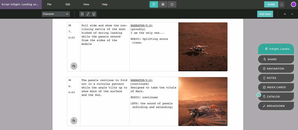Celtx- The Complete Pre-Production Suite