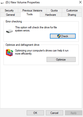 Check Hard Drive Or USB For Any Corrupted Sectors