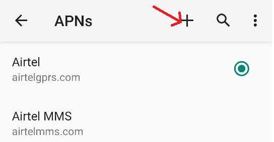 Enter Network APN Settings