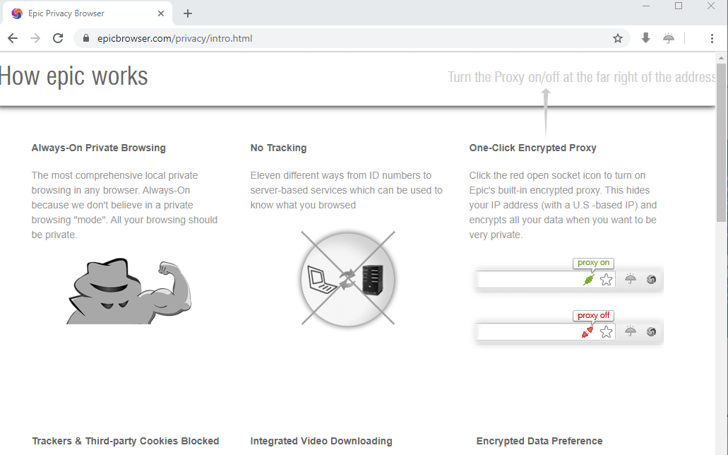 Epic Browser - Browser with Built In VPN