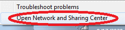 Open Network And Sharing Center