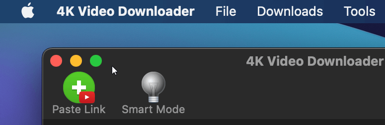 Paste Link in 4k Video Downloader