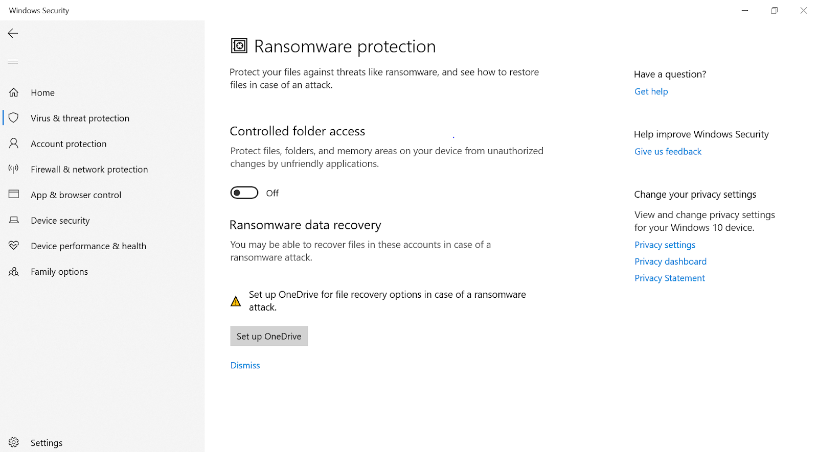 Ransomware protection